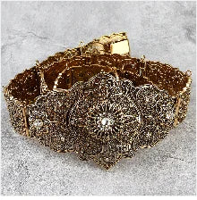Poyasa-Ceinture Caftan Marocaine Or Argent pour Femme, Bijoux de Corps en Clip, Robe de Taille Européenne, Document de Mariage Arabe