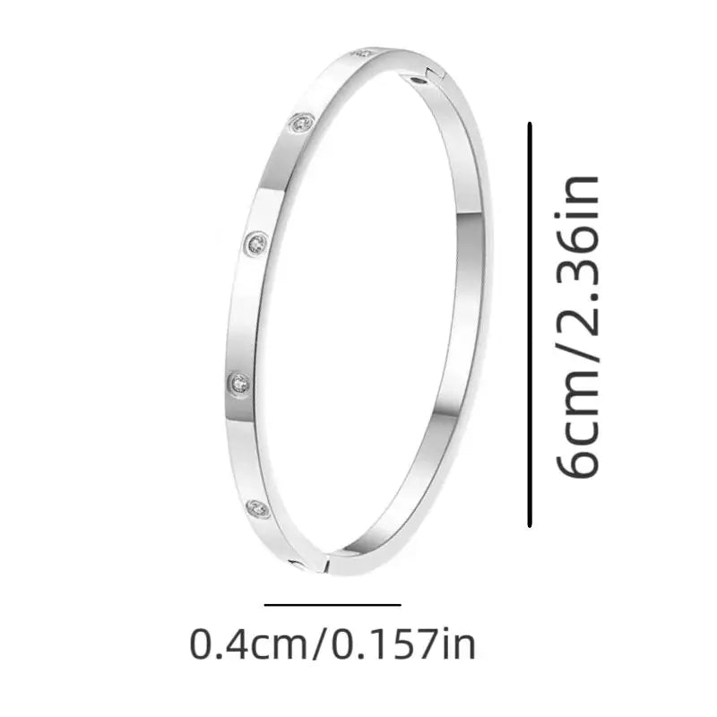 Designer Fashion Brand Stainless Steel Silver Unisex Spherical Bracelet Classic Style Wedding/party/gift