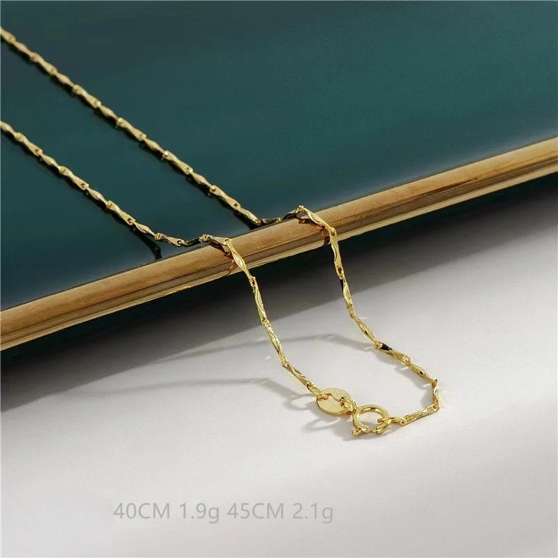 High Quality 925 Silver Fine Jewelry Custom Gold Rose Gold Cuban Link Chain Necklaces for Women Men 925 Sterling Silver Jewelry