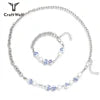 Craft Wolf Original Design Chinese element Blue and White Porcelain Bead Couple Jewelry Bracelet Necklace