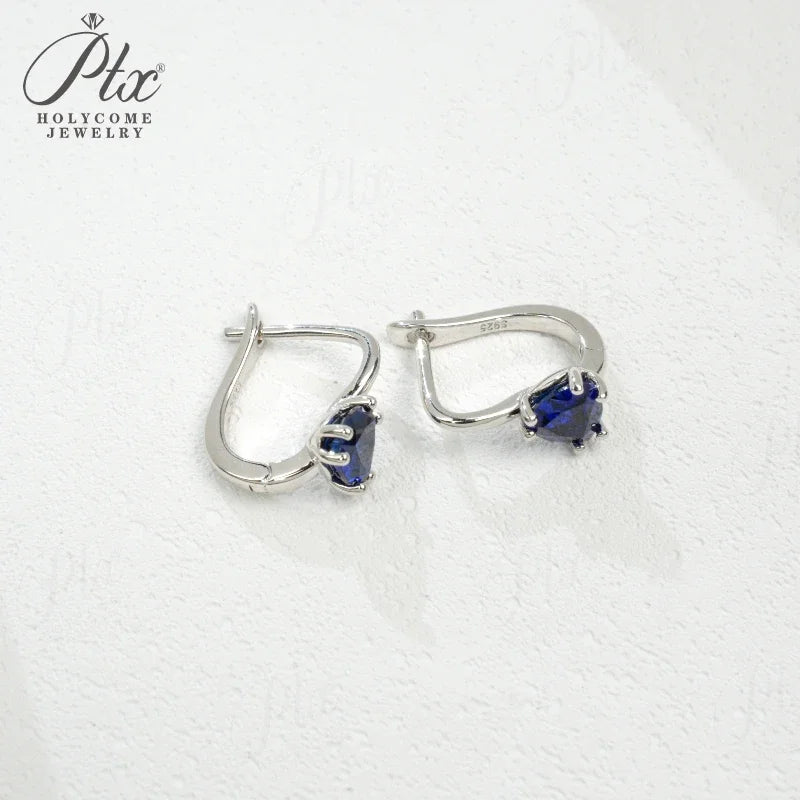 Boucles d’oreilles pierres précieuses – Rubis, saphir ou émeraude 1.6–2 ct, design féminin et élégant