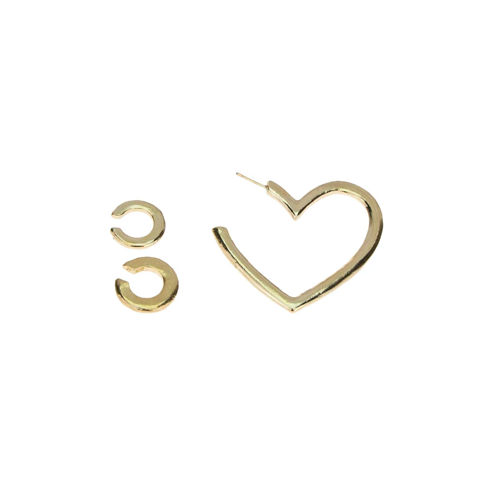 Fashion Gold Earrings Heart Jewelry for Women Wholesale N910255