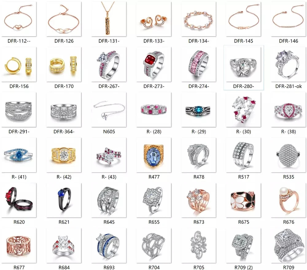 Fashion Trend Valentines Day Gift Heart Zircon Birthstone Necklace and Earring Jewellery Sets for Wedding Bridal