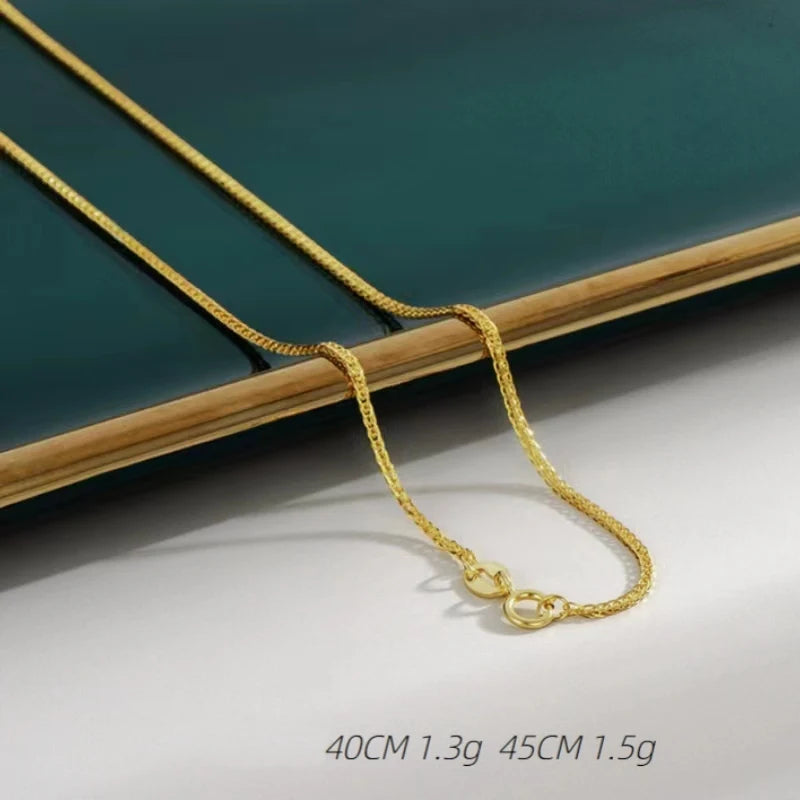 High Quality 925 Silver Fine Jewelry Custom Gold Rose Gold Cuban Link Chain Necklaces for Women Men 925 Sterling Silver Jewelry