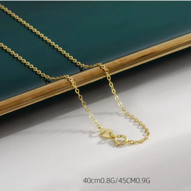 High Quality 925 Silver Fine Jewelry Custom Gold Rose Gold Cuban Link Chain Necklaces for Women Men 925 Sterling Silver Jewelry