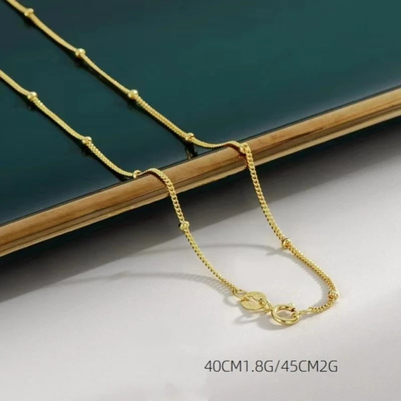 High Quality 925 Silver Fine Jewelry Custom Gold Rose Gold Cuban Link Chain Necklaces for Women Men 925 Sterling Silver Jewelry