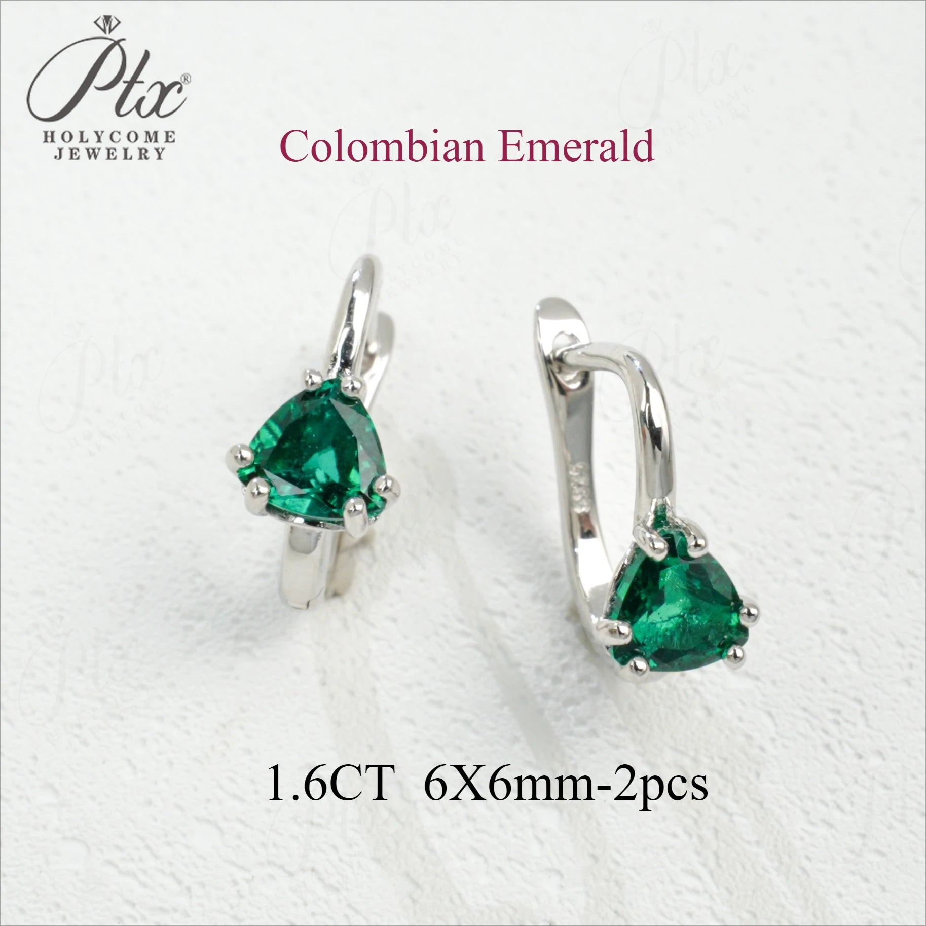 Boucles d’oreilles pierres précieuses – Rubis, saphir ou émeraude 1.6–2 ct, design féminin et élégant