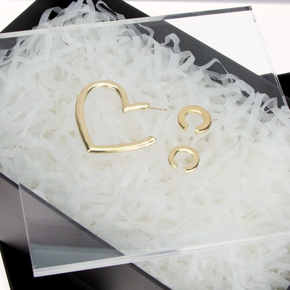 Fashion Gold Earrings Heart Jewelry for Women Wholesale N910255