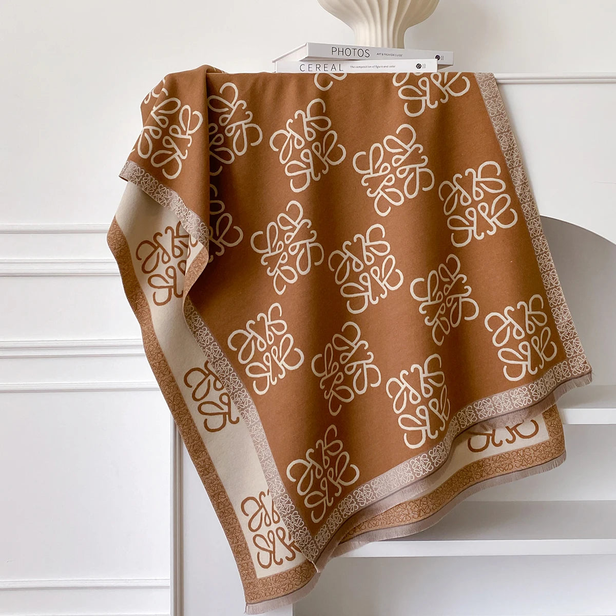 Écharpe chaude d'hiver en cachemire pour femmes de marque de luxe 2025, châle Pashmina, Hijab, étole de voyage, Echarpe, couverture épaisse et chaude