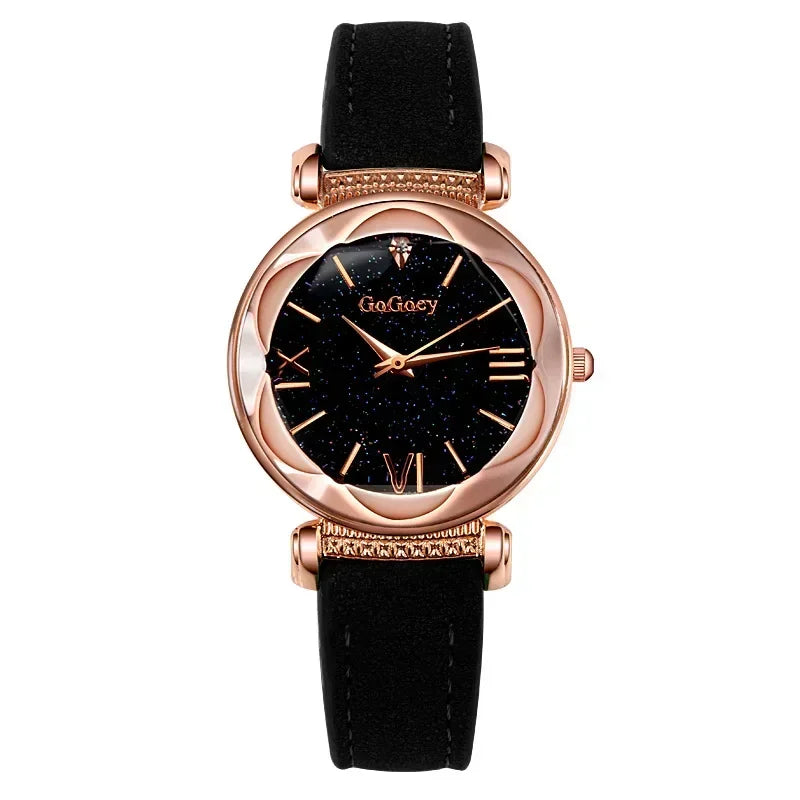 Femmes montres Montre pour femmes dames ciel étoilé Quartz Montre-bracelet Montre Femme Reloj Mujer Horloges Vrouwen Relógio horloges