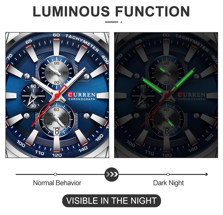 Montre homme Istro REN – Chronographe, date et design moderne