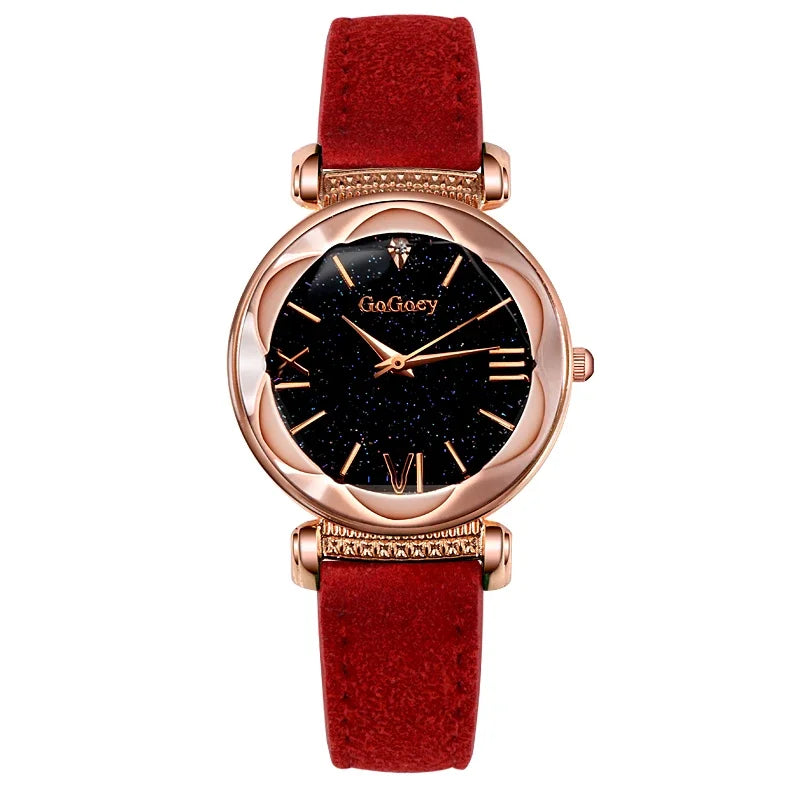 Femmes montres Montre pour femmes dames ciel étoilé Quartz Montre-bracelet Montre Femme Reloj Mujer Horloges Vrouwen Relógio horloges