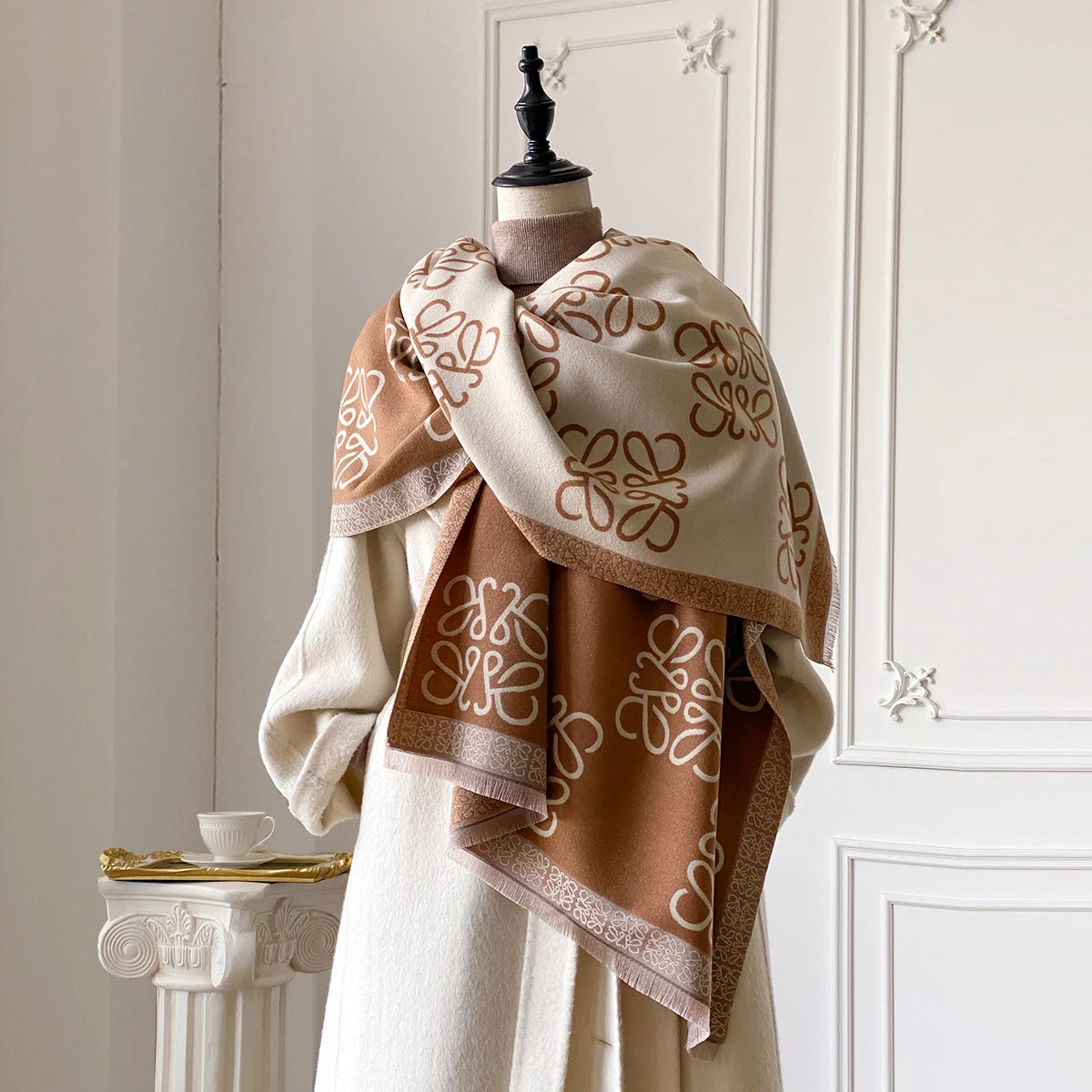 Écharpe chaude d'hiver en cachemire pour femmes de marque de luxe 2025, châle Pashmina, Hijab, étole de voyage, Echarpe, couverture épaisse et chaude