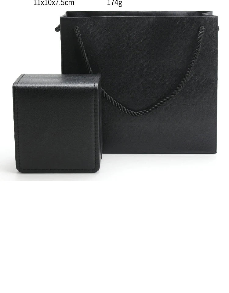 Boîte de rangement de montre en PU pour homme, vitrine de montre unique, support de montre-bracelet, bijoux de voyage, cadeau d'évaluation