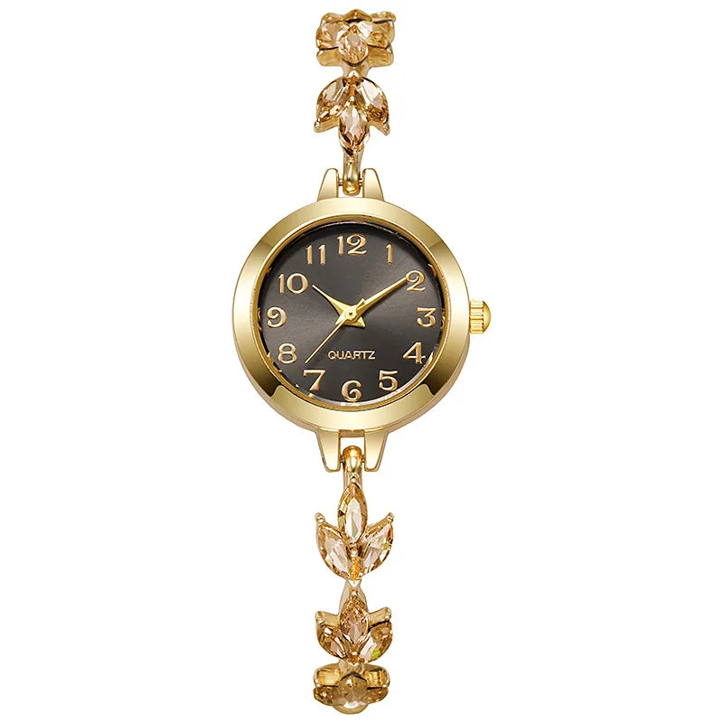 Montre Genève dorée pour femme, montre-bracelet de créateur, marque supérieure, mode de luxe, 2024