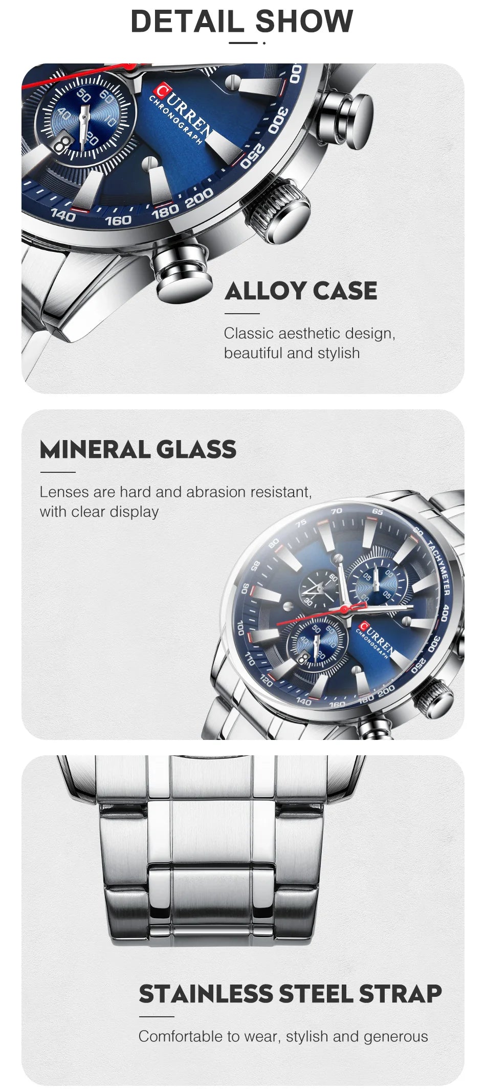 Montre homme Istro REN – Chronographe, date et design moderne