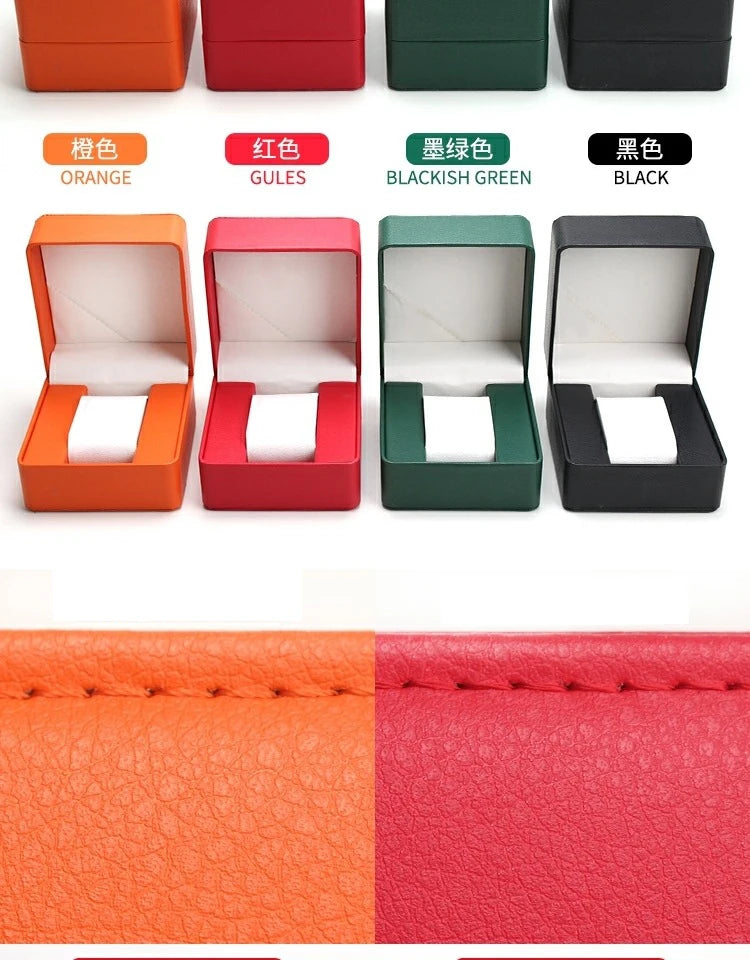 Boîte de rangement de montre en PU pour homme, vitrine de montre unique, support de montre-bracelet, bijoux de voyage, cadeau d'évaluation