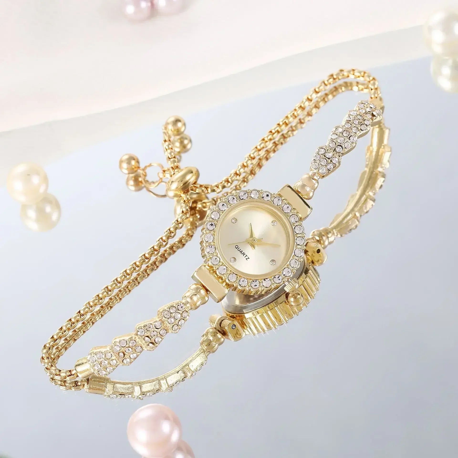 Montre Genève dorée pour femme, montre-bracelet de créateur, marque supérieure, mode de luxe, 2024