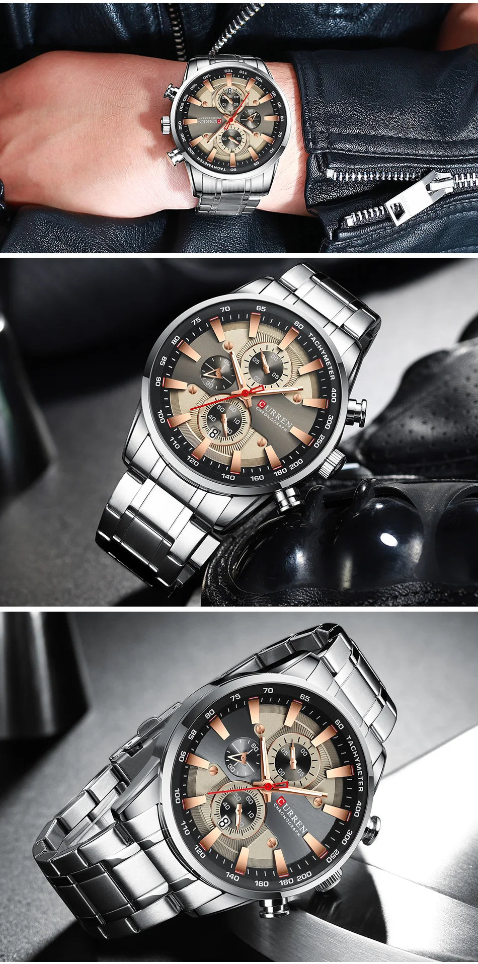 Montre homme Istro REN – Chronographe, date et design moderne