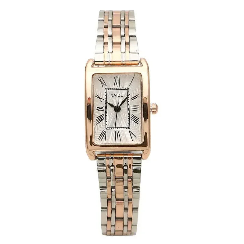 Montres pour femmes rectangulaire échelle romaine dames bracelet en acier montre mode tendance bracelet mince montres à Quartz Relogio Feminino