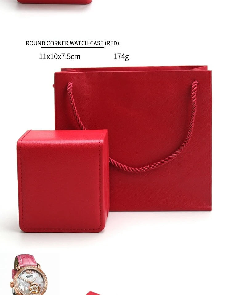 Boîte de rangement de montre en PU pour homme, vitrine de montre unique, support de montre-bracelet, bijoux de voyage, cadeau d'évaluation