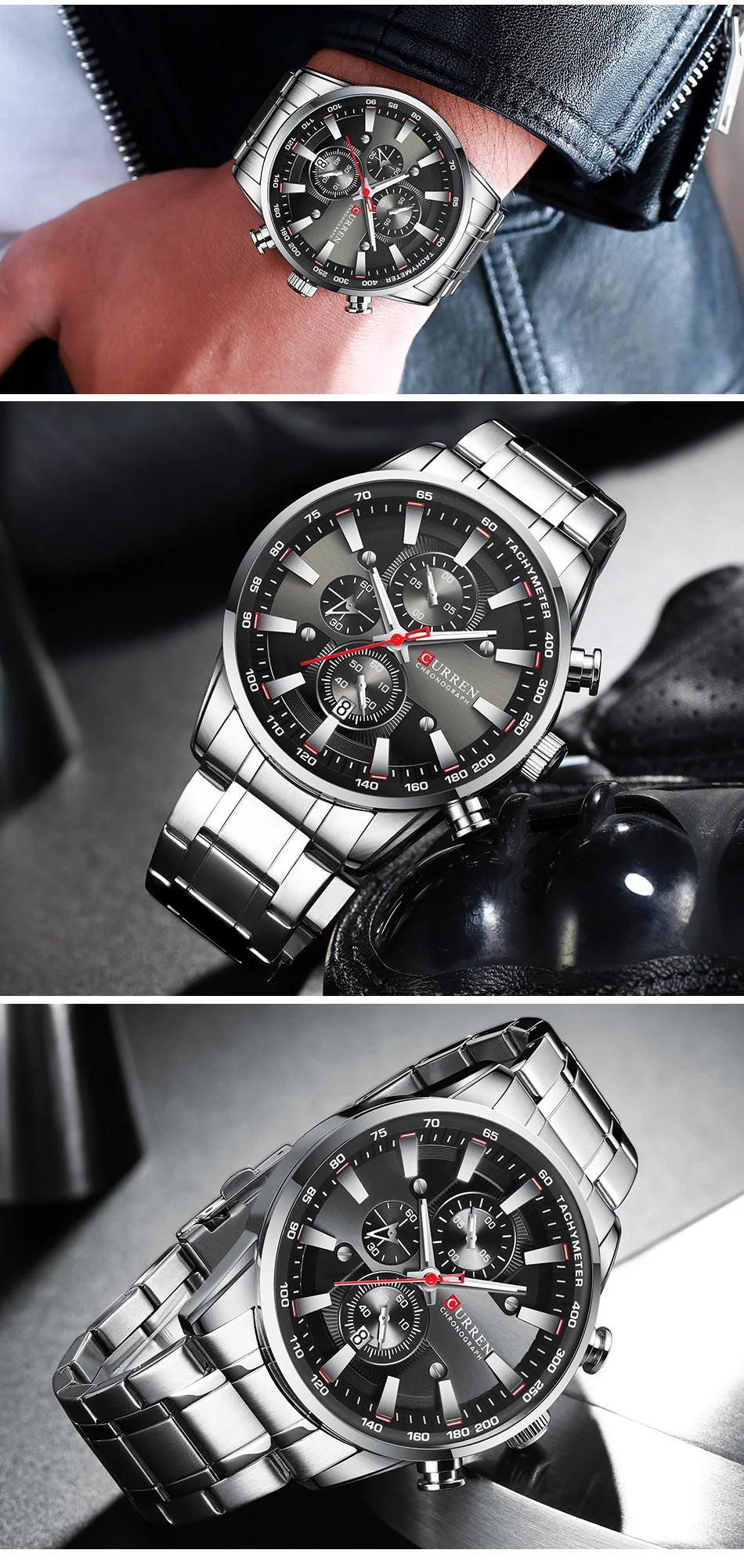 Montre homme Istro REN – Chronographe, date et design moderne