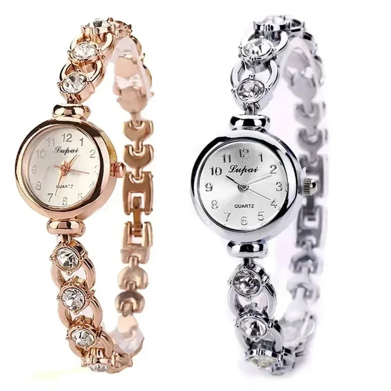 Montre Genève dorée pour femme, montre-bracelet de créateur, marque supérieure, mode de luxe, 2024