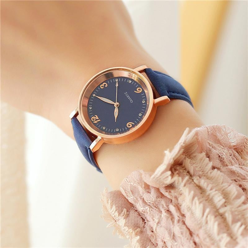 Women's watches with leather straps, luxury watches, quartz watches, casual wristwatches for women