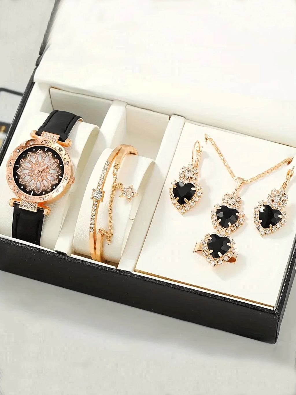 Women's Fashion Watch Set, Versatile Quartz Watches, Small and High-End