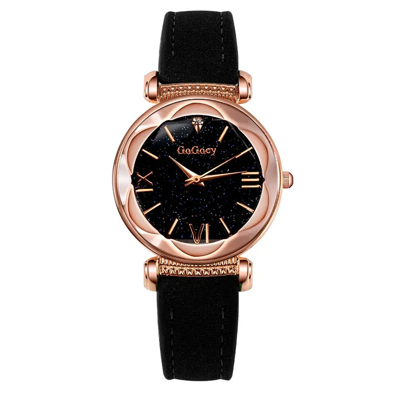 Femmes montres Montre pour femmes dames ciel étoilé Quartz Montre-bracelet Montre Femme Reloj Mujer Horloges Vrouwen Relógio horloges
