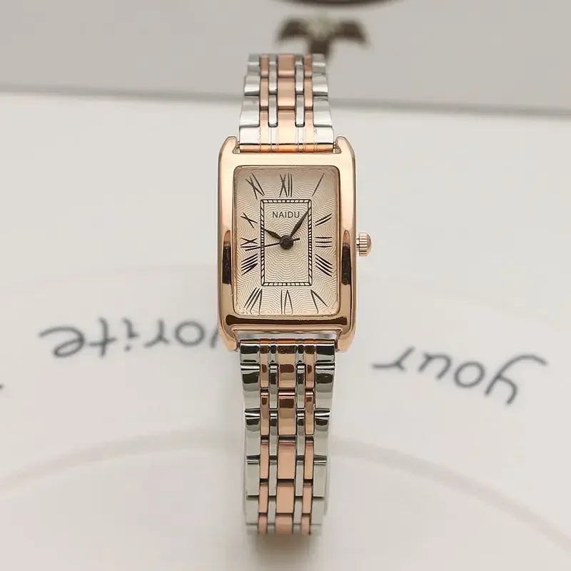Montres pour femmes rectangulaire échelle romaine dames bracelet en acier montre mode tendance bracelet mince montres à Quartz Relogio Feminino