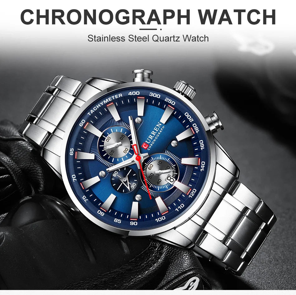 Montre homme Istro REN – Chronographe, date et design moderne