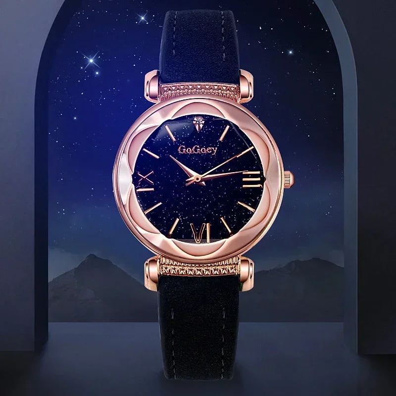 Femmes montres Montre pour femmes dames ciel étoilé Quartz Montre-bracelet Montre Femme Reloj Mujer Horloges Vrouwen Relógio horloges